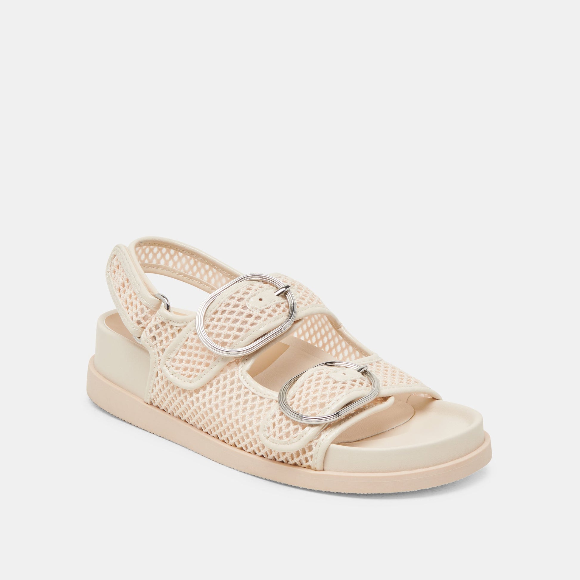 Dolce Vita STARLA MESH SANDALS CREME WOVEN MESH