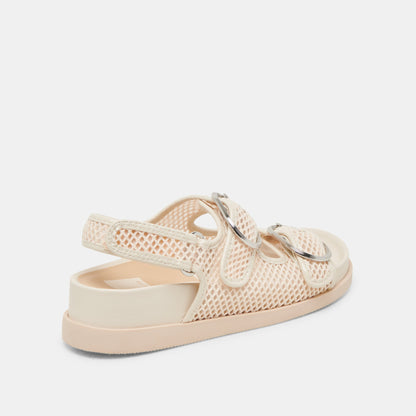 Dolce Vita STARLA MESH SANDALS CREME WOVEN MESH