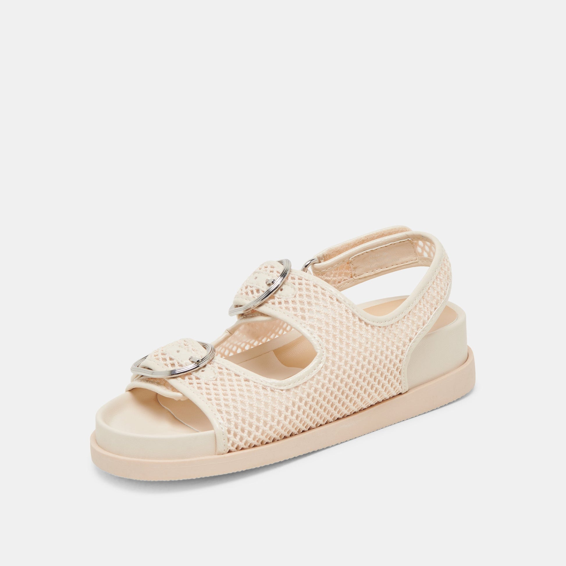 Dolce Vita STARLA MESH SANDALS CREME WOVEN MESH