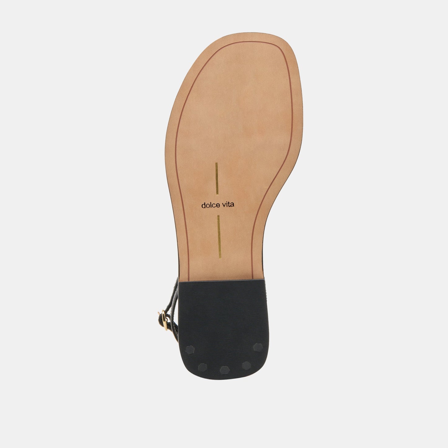 Dolce Vita Faun Black Leather Sandals