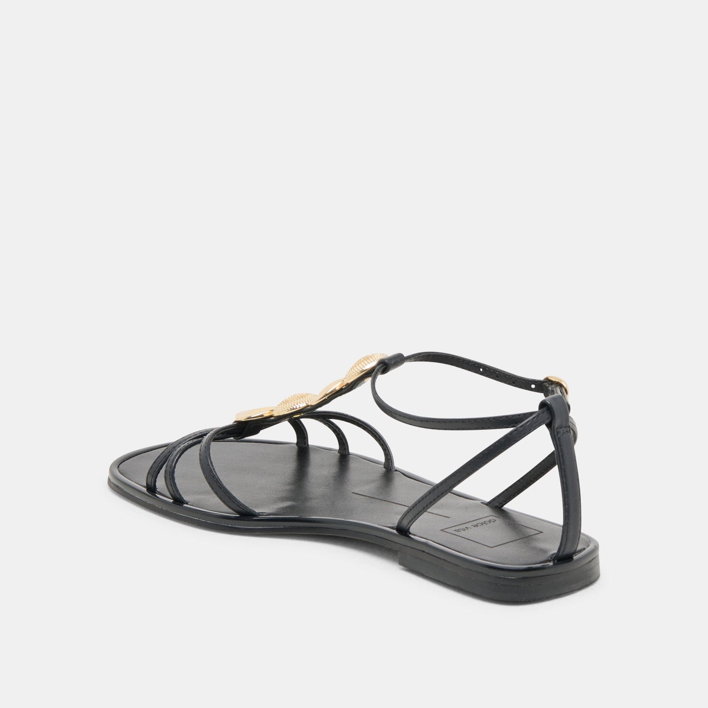 Dolce Vita Faun Black Leather Sandals