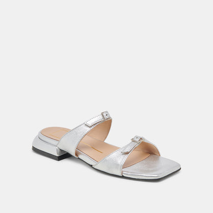 Dolce Vita LAVERN SANDALS SILVER METALLIC LEATHER