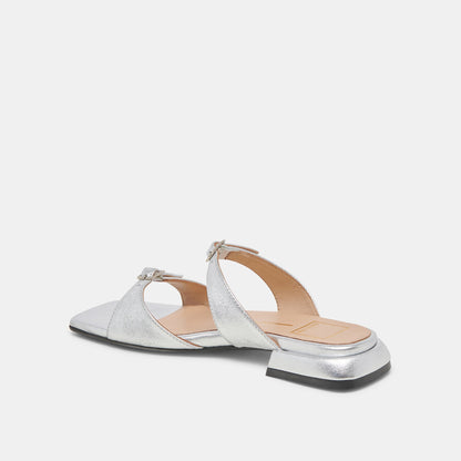 Dolce Vita LAVERN SANDALS SILVER METALLIC LEATHER