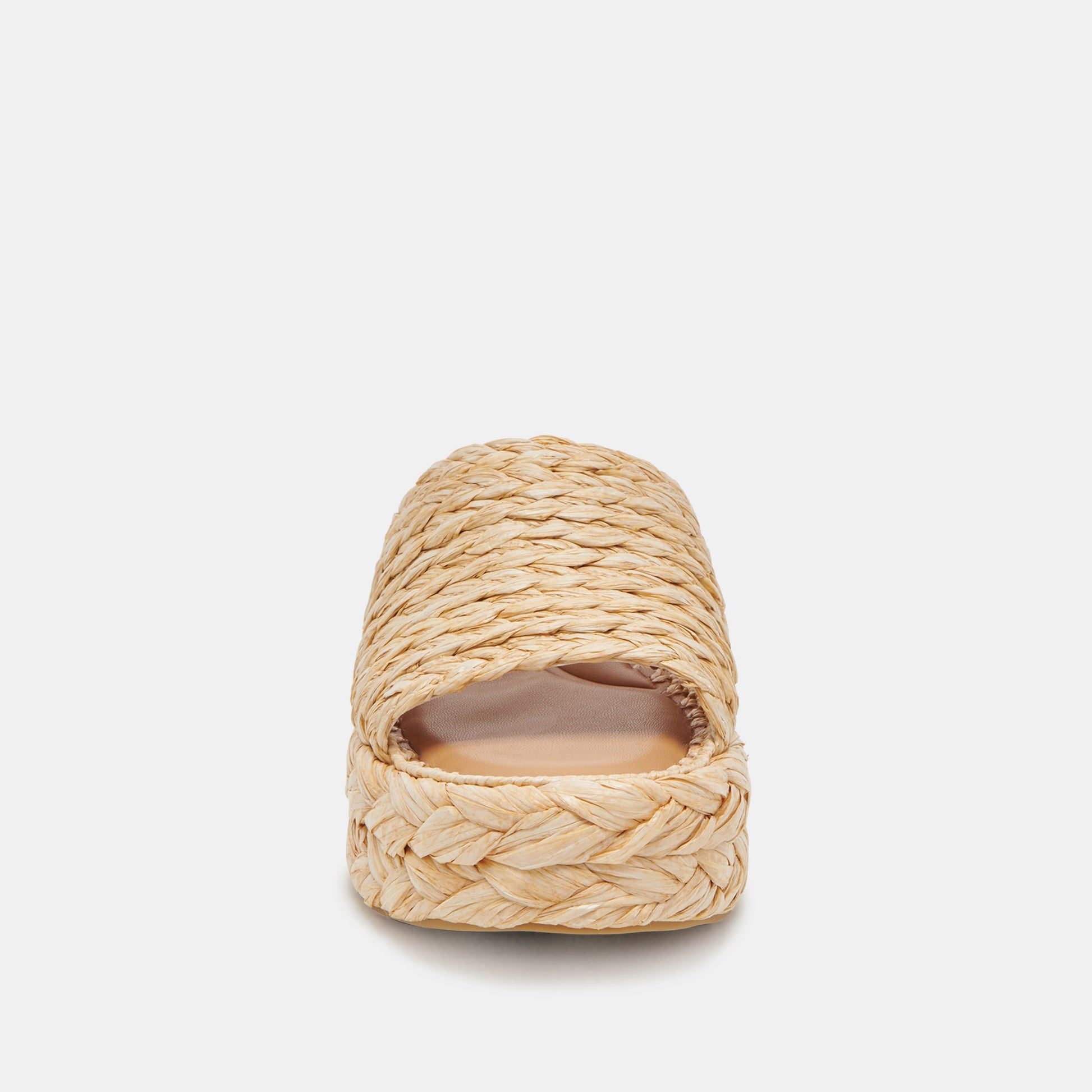 Dolce Vita Chavi Wide Sandals LT Natural Raffia