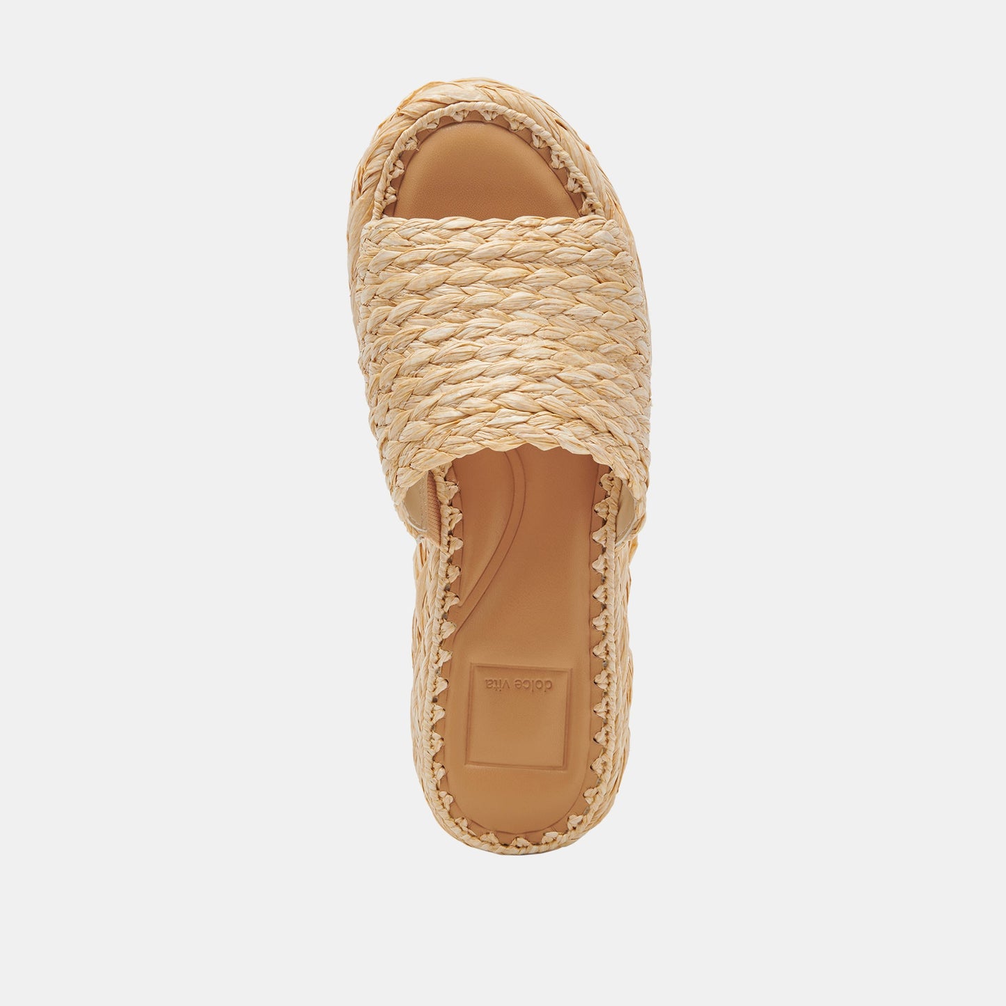 Dolce Vita Chavi Wide Sandals LT Natural Raffia