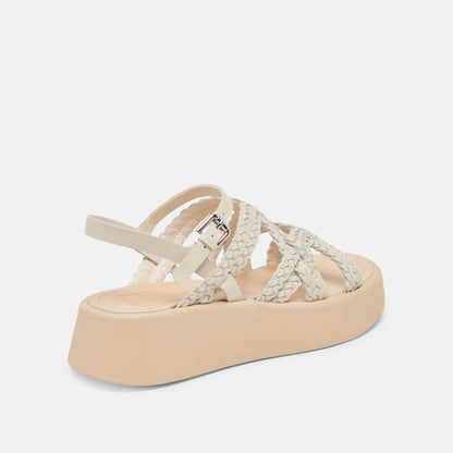 Dolce Vita GATSBY SANDALS CREME LEATHER