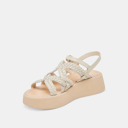 Dolce Vita GATSBY SANDALS CREME LEATHER