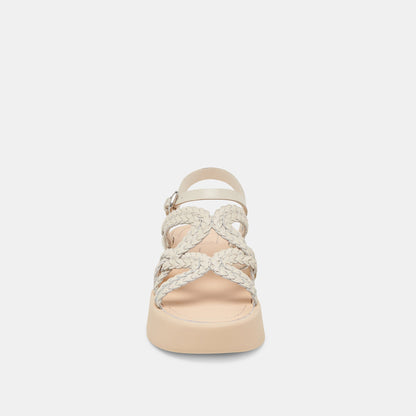 Dolce Vita GATSBY SANDALS CREME LEATHER