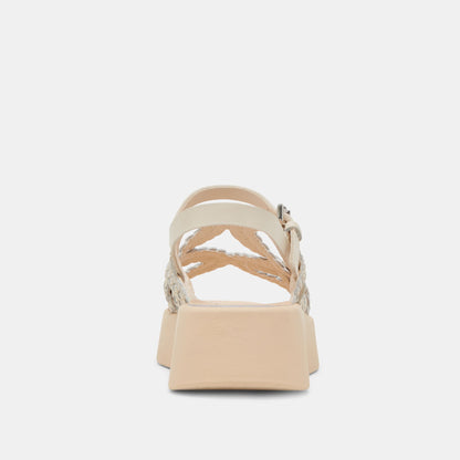 Dolce Vita GATSBY SANDALS CREME LEATHER