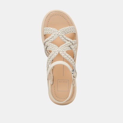 Dolce Vita GATSBY SANDALS CREME LEATHER