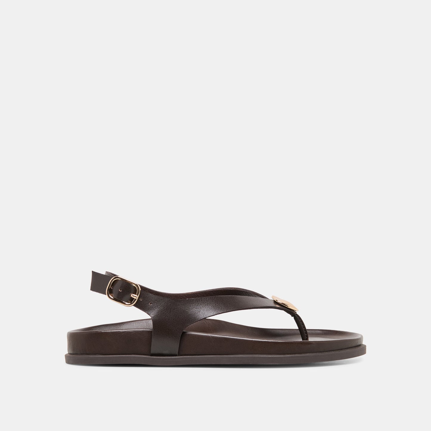 Dolce Vita Jony Dk Brown Leather Sandals