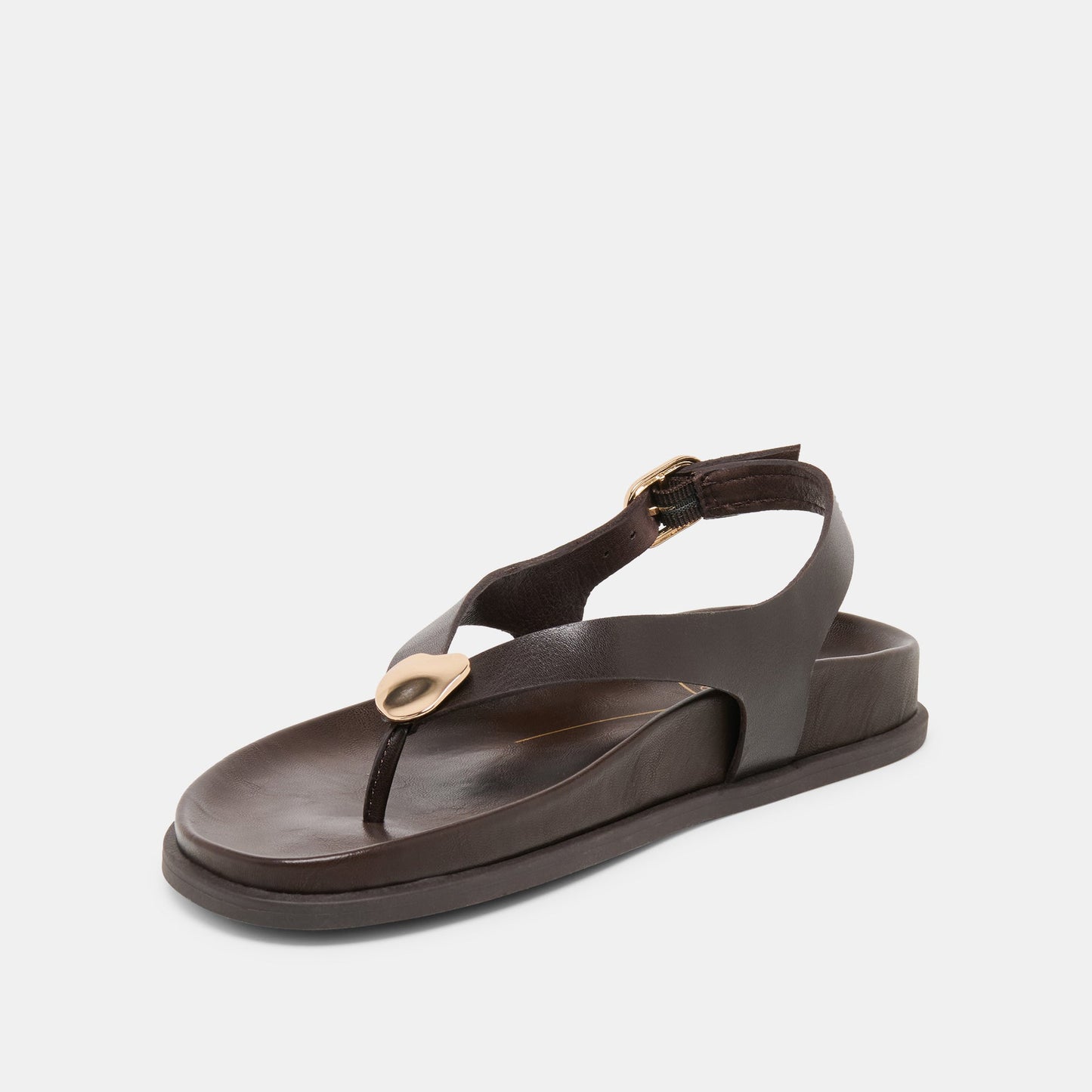 Dolce Vita Jony Dk Brown Leather Sandals