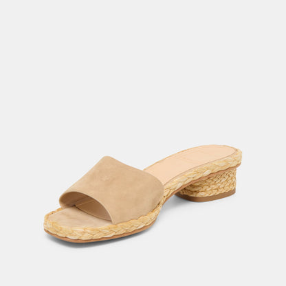 Dolce Vita Dixi Camel Suede Sandals