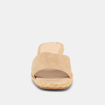 Dolce Vita Dixi Camel Suede Sandals