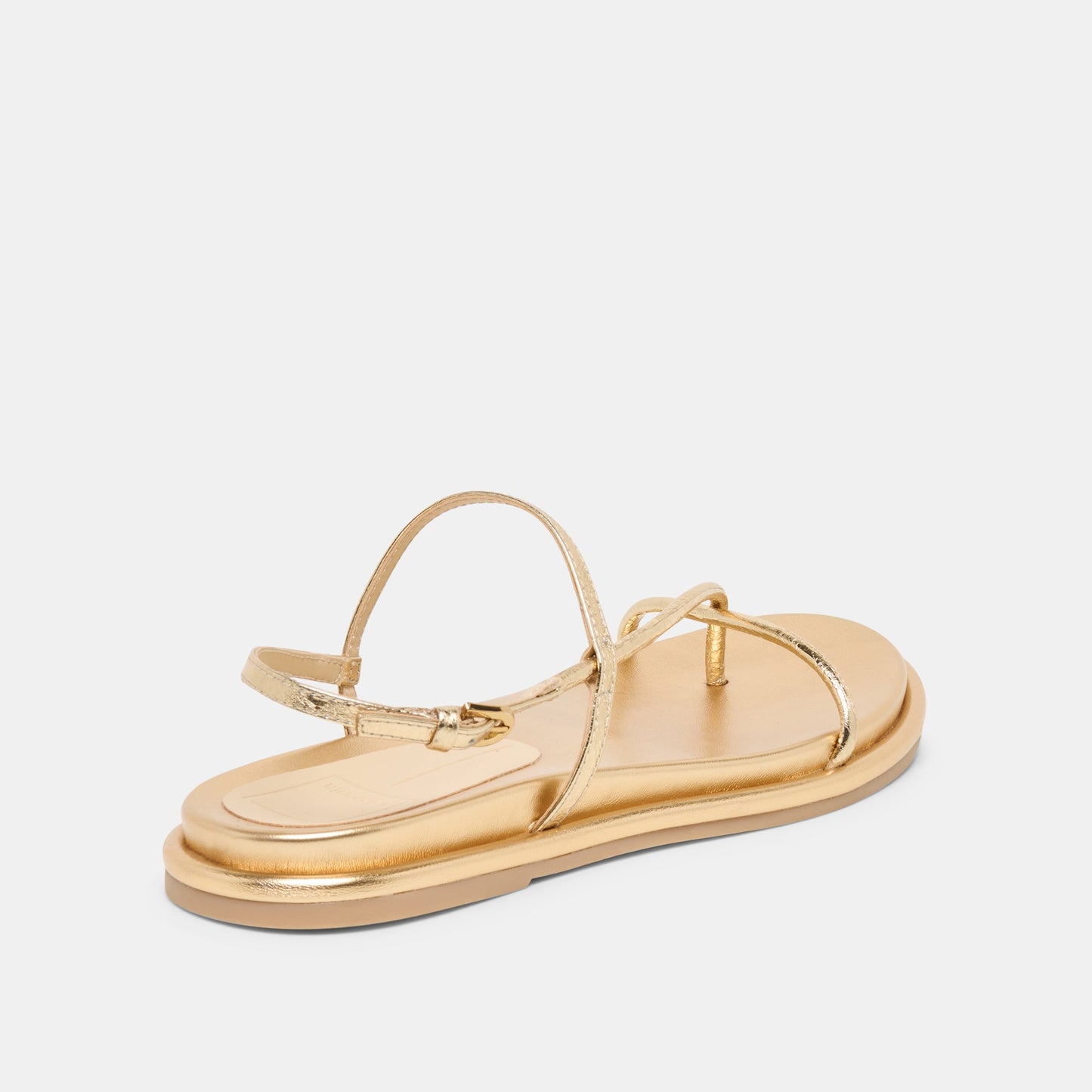 Dolce Vita Dom Gold Distressed Leather Sandals