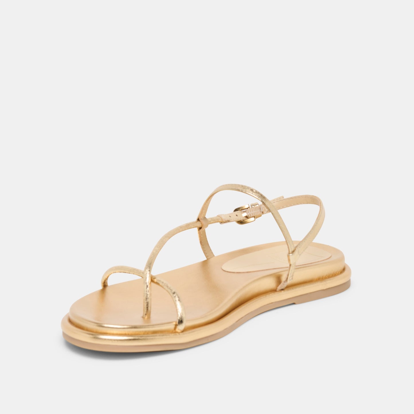 Dolce Vita Dom Gold Distressed Leather Sandals