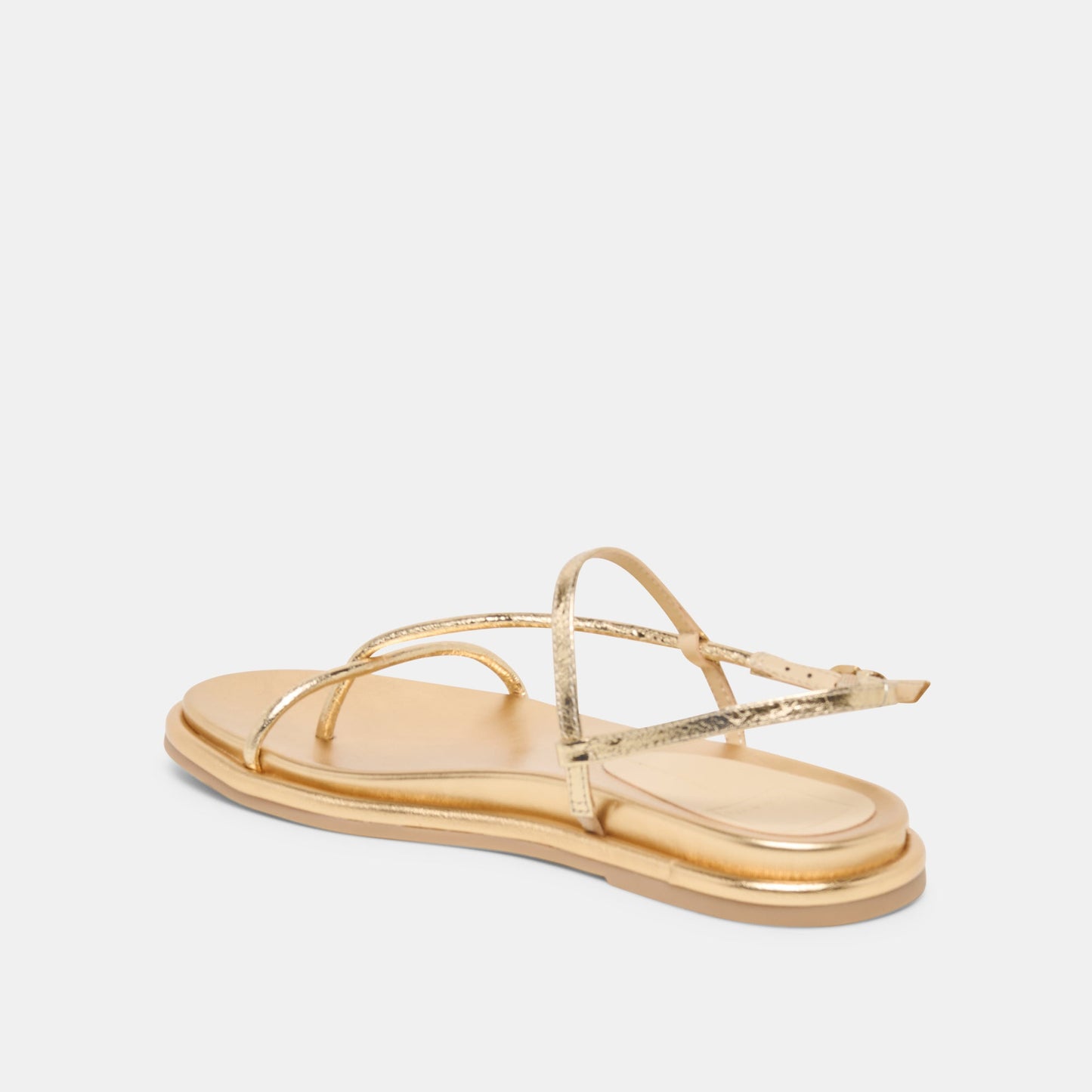 Dolce Vita Dom Gold Distressed Leather Sandals