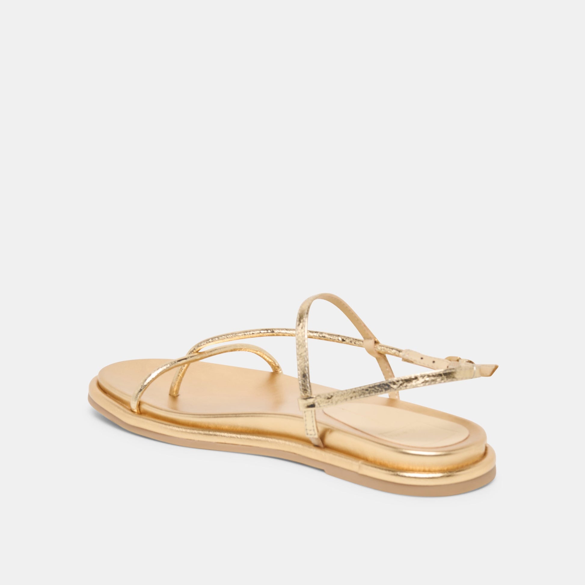 Dolce Vita Dom Gold Distressed Leather Sandals