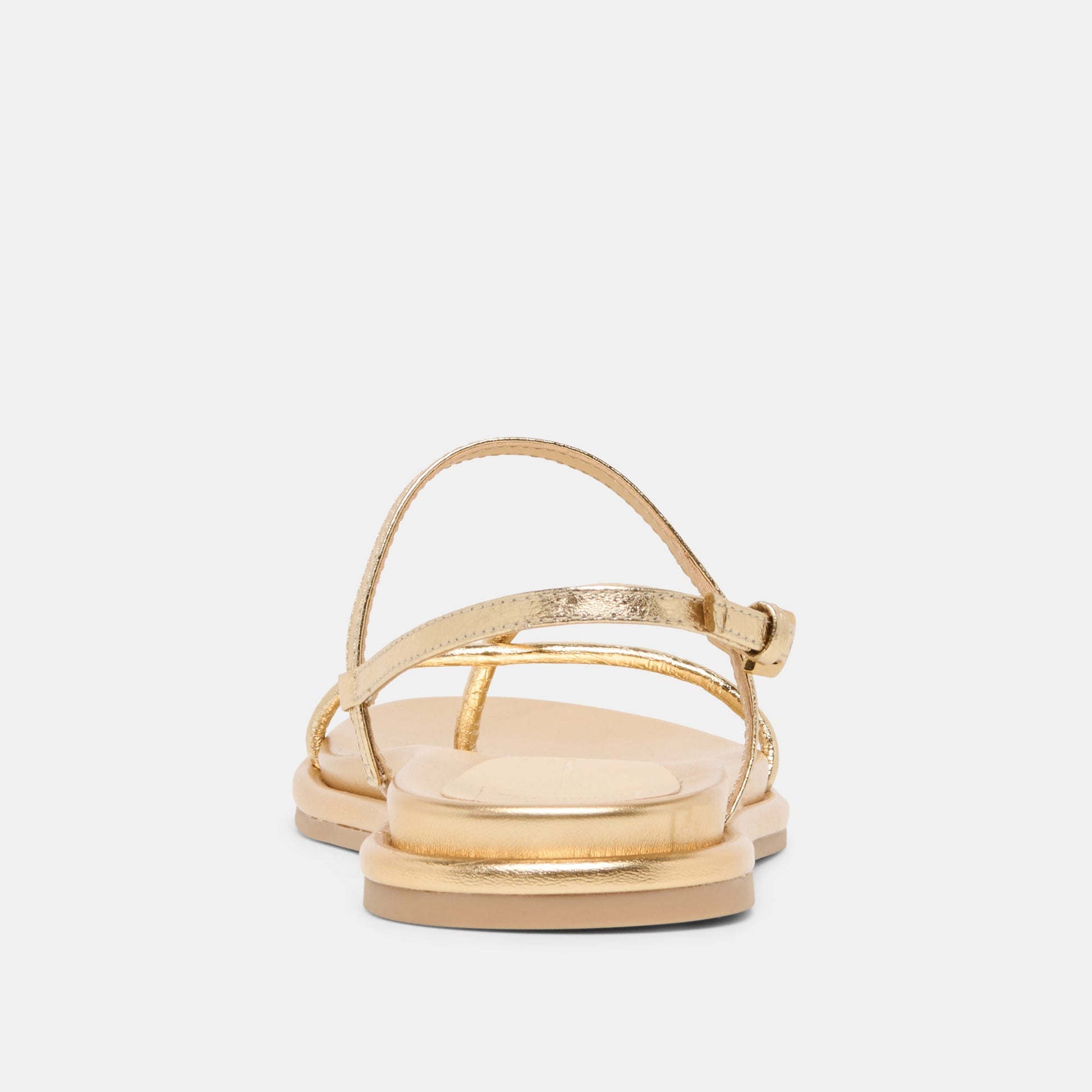 Dolce Vita Dom Gold Distressed Leather Sandals