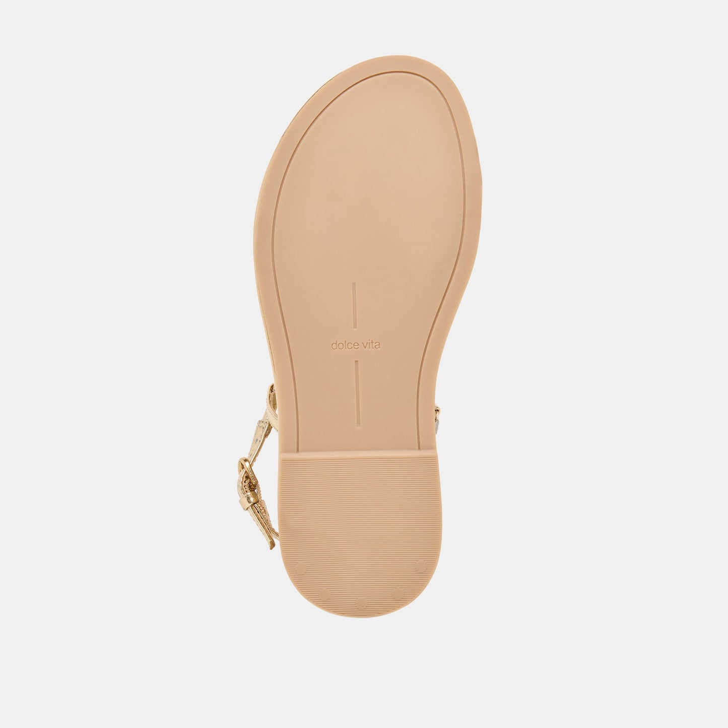 Dolce Vita Dom Gold Distressed Leather Sandals