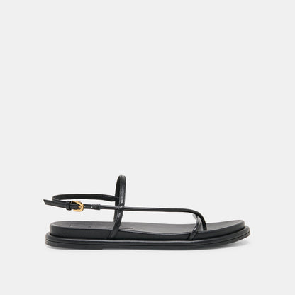 Dolce Vita Dom Black Leather Sandals