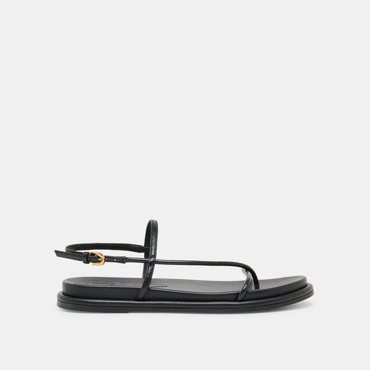 Dolce Vita Dom Black Leather Sandals