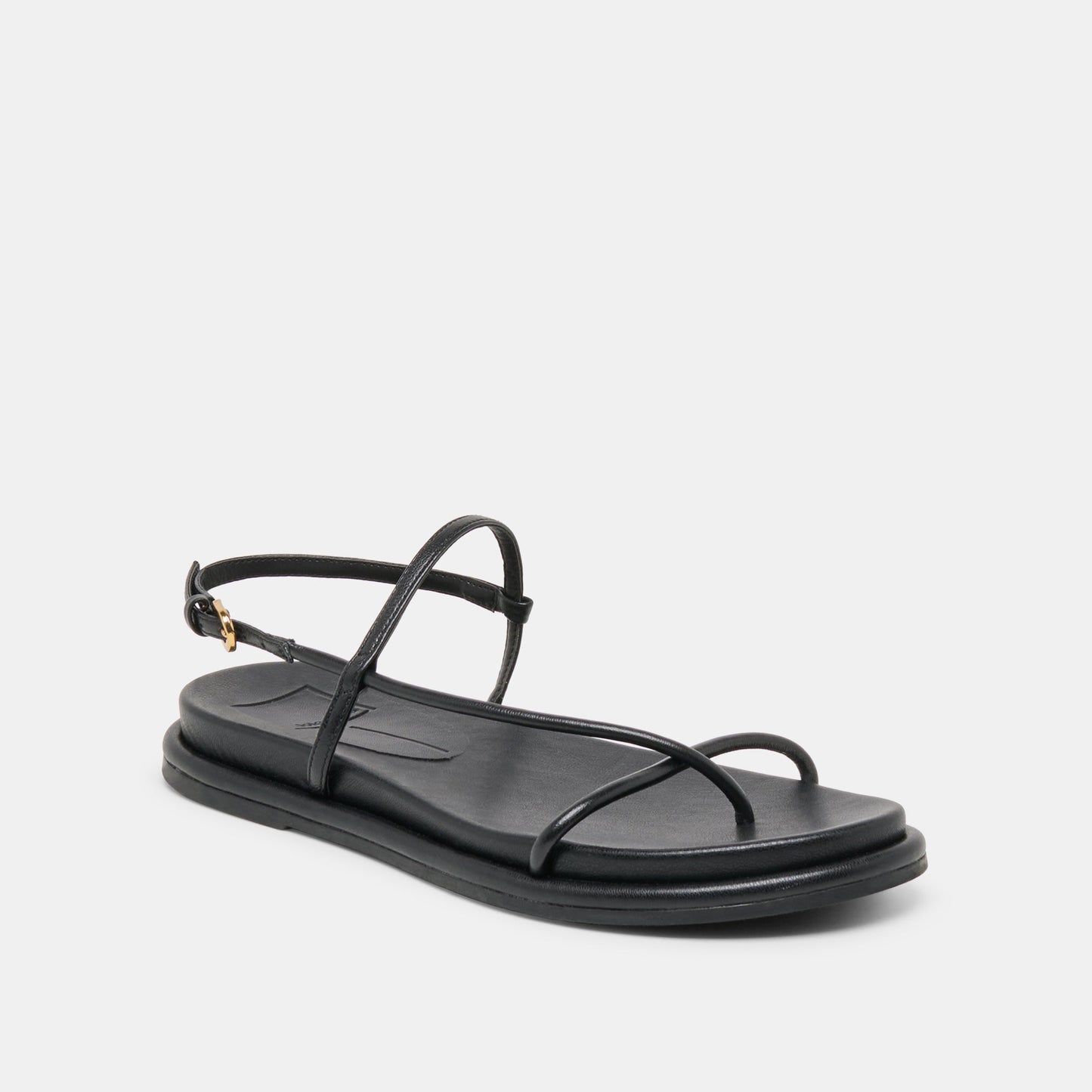 Dolce Vita Dom Black Leather Sandals