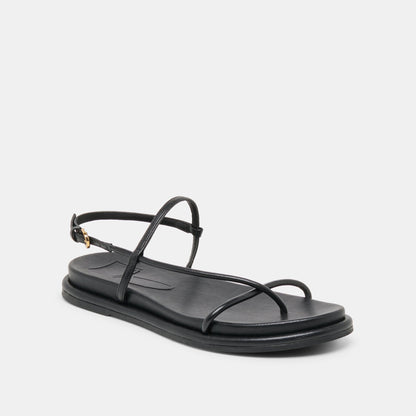 Dolce Vita Dom Black Leather Sandals