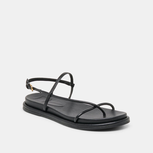 Dolce Vita Dom Black Leather Sandals