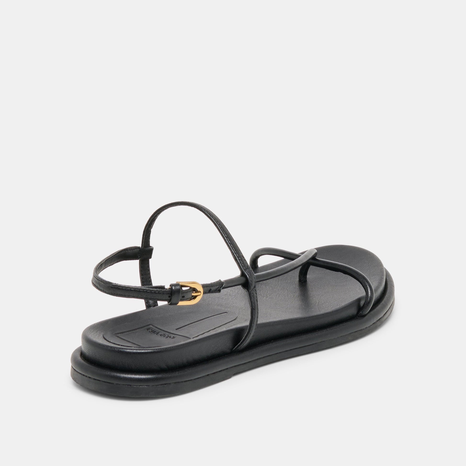 Dolce Vita Dom Black Leather Sandals