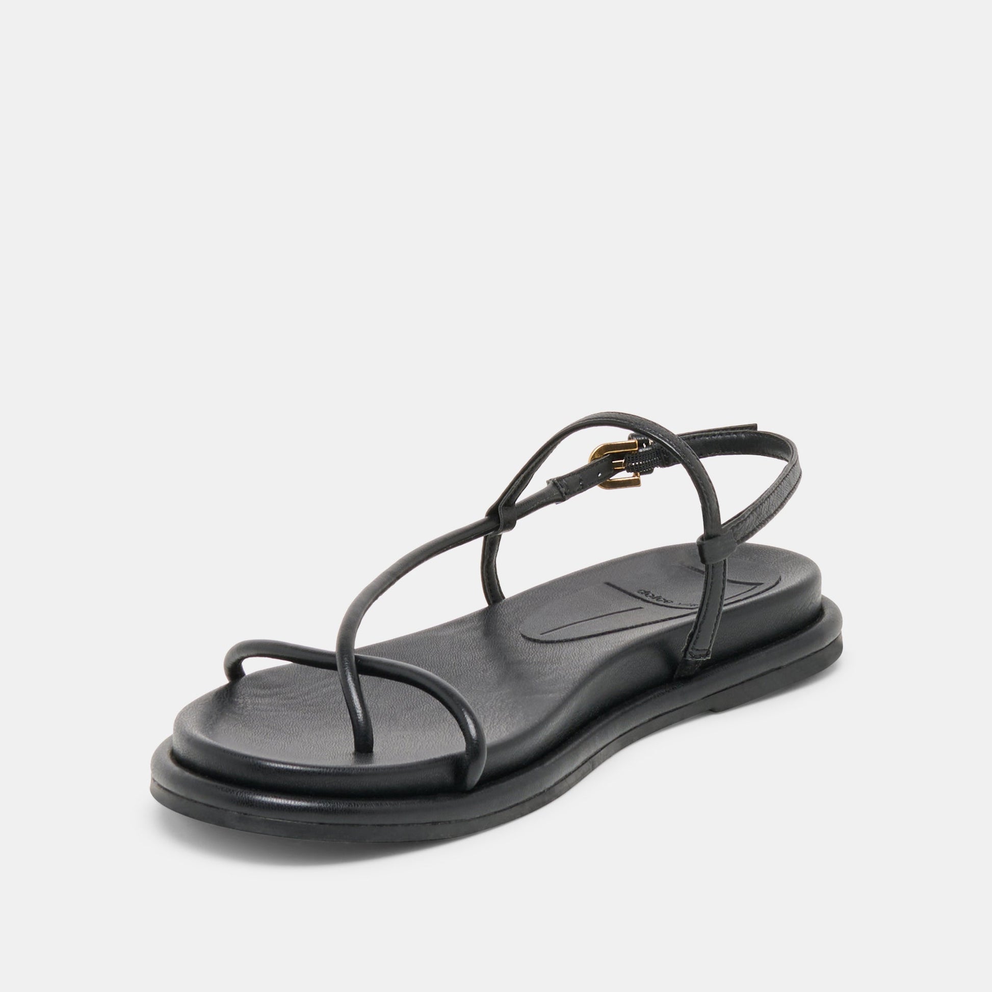 Dolce Vita Dom Black Leather Sandals