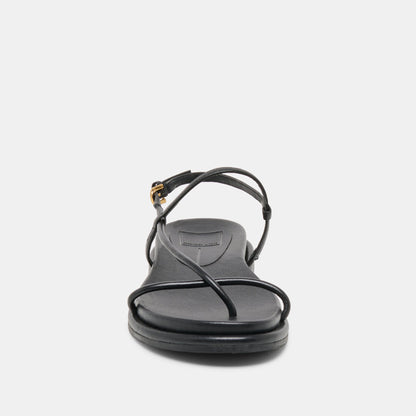 Dolce Vita Dom Black Leather Sandals
