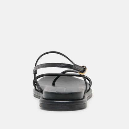 Dolce Vita Dom Black Leather Sandals