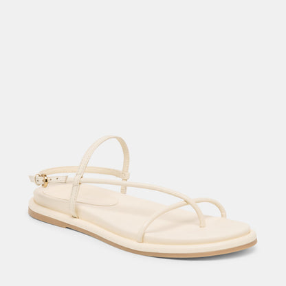Dolce Vita Dom Off White Leather Sandals