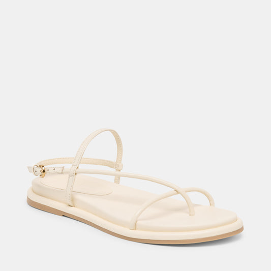 Dolce Vita Dom Off White Leather Sandals