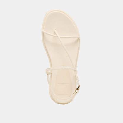 Dolce Vita Dom Off White Leather Sandals