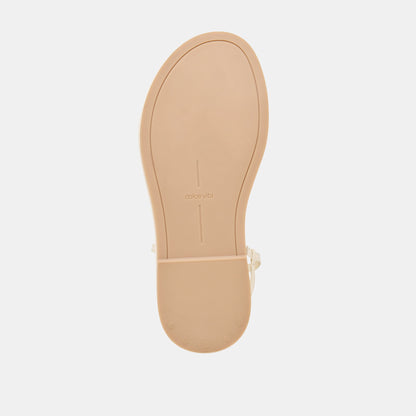 Dolce Vita Dom Off White Leather Sandals