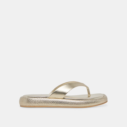 Dolce Vita ADIN SANDALS PLATINUM DISTRESSED LEATHER