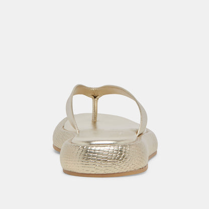 Dolce Vita ADIN SANDALS PLATINUM DISTRESSED LEATHER