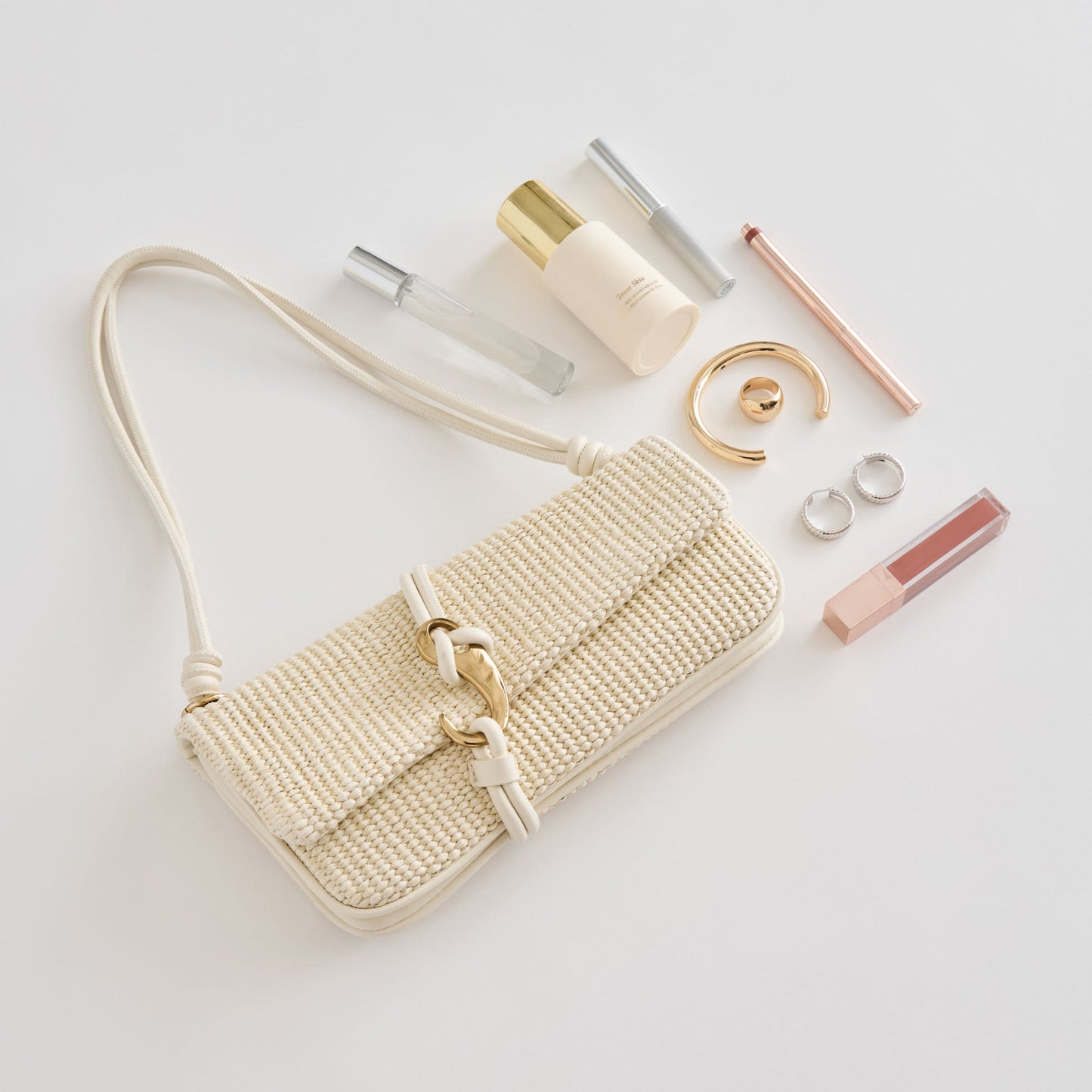 Dolce Vita Alice Natural Raffia Shoulder Bag
