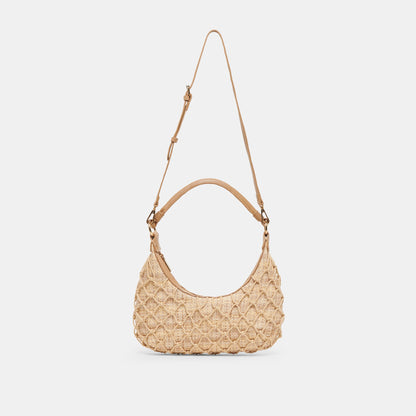 Dolce Vita POSITANO SHOULDER BAG NATURAL RAFFIA
