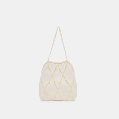 Dolce Vita Serilda Ivory Satin Handbag