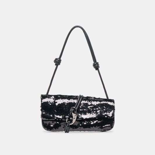 Dolce Vita Alice Black Sequin Shoulder Bag