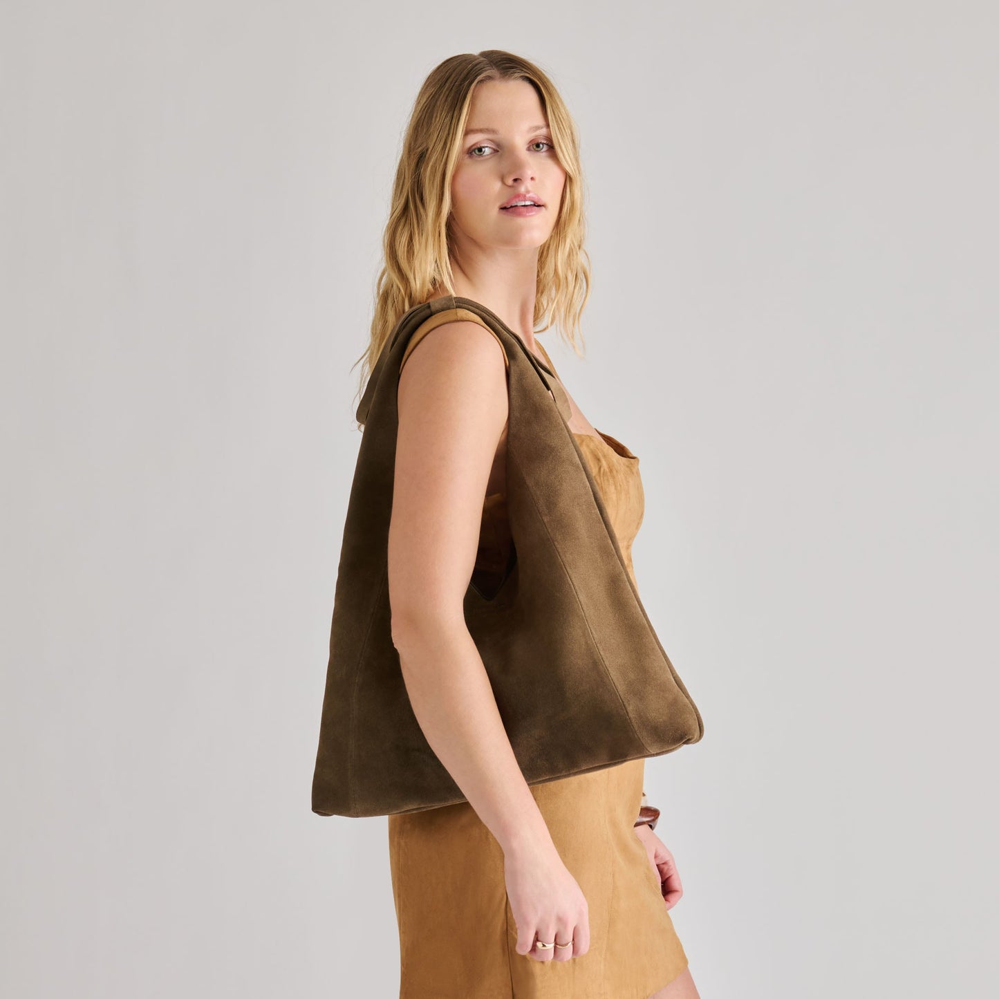 Dolce Vita Marie Olive Suede Tote