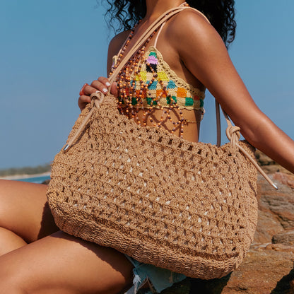 Dolce Vita Ravello Natural Raffia Tote