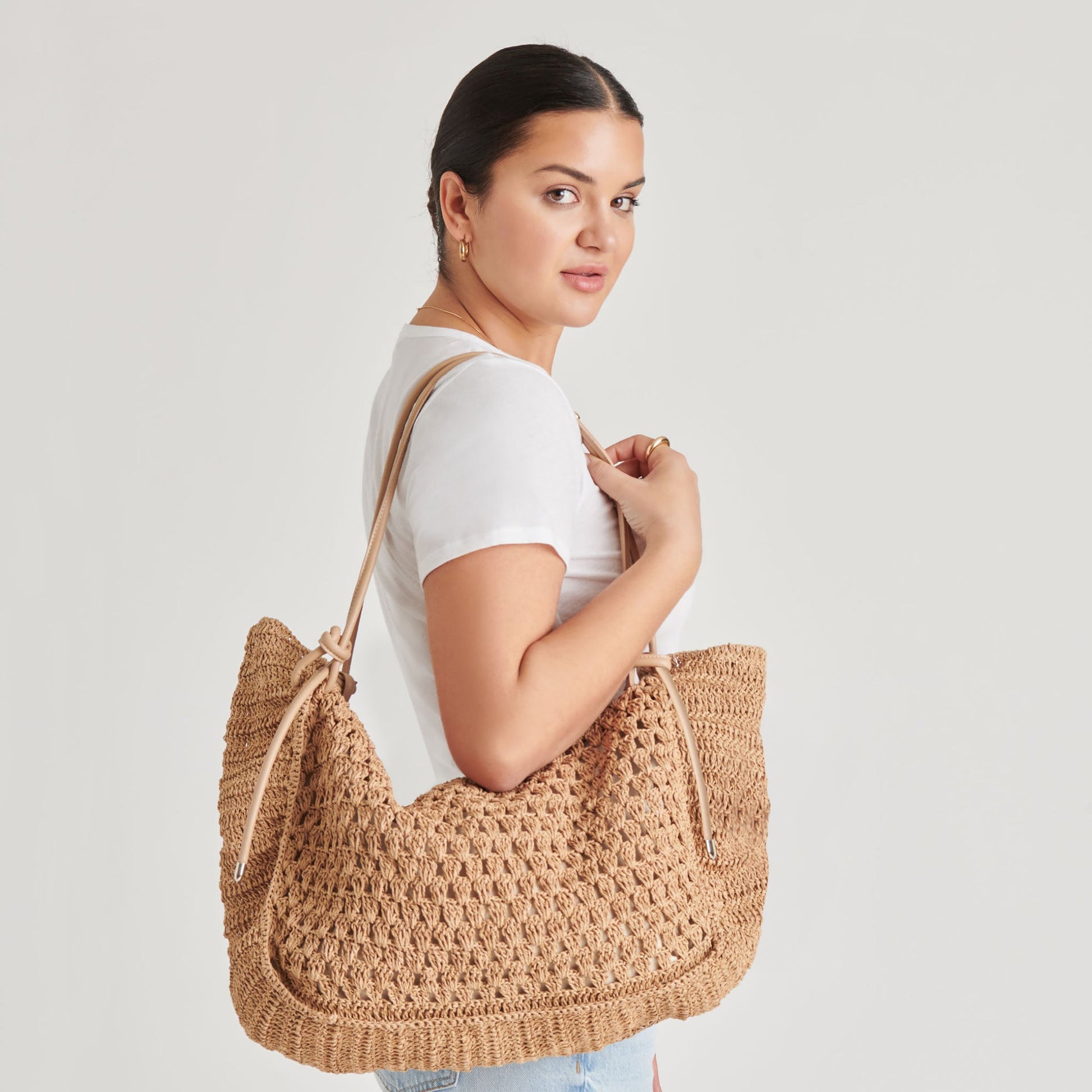 Dolce Vita Ravello Natural Raffia Tote