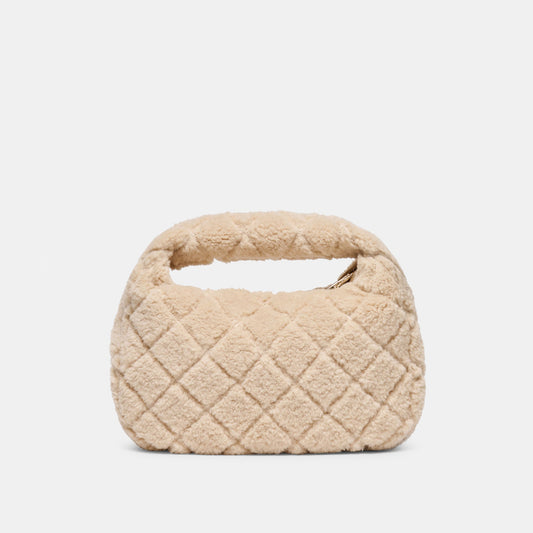 Dolce Vita Frankie Natural Plush Handbag