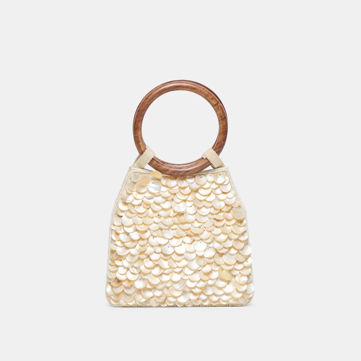 Dolce Vita Allegra Natural Sequin Handbag