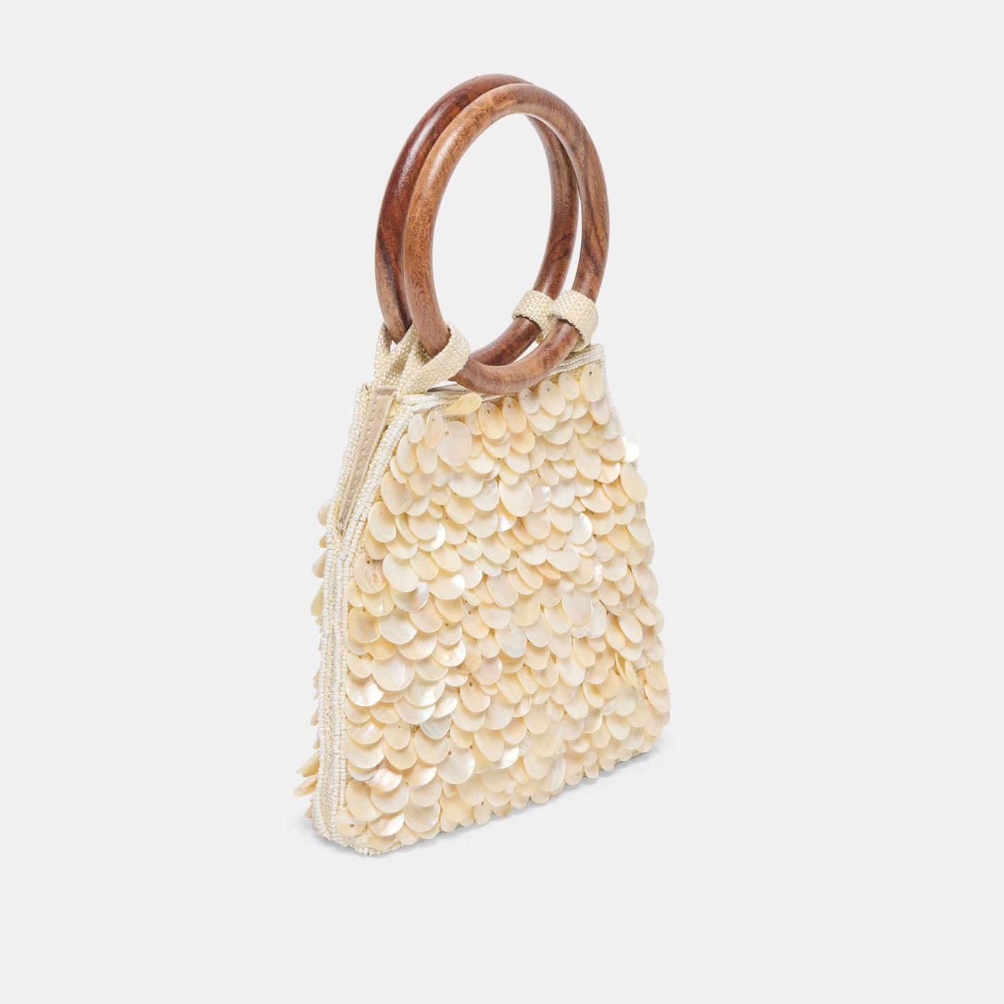 Dolce Vita Allegra Natural Sequin Handbag