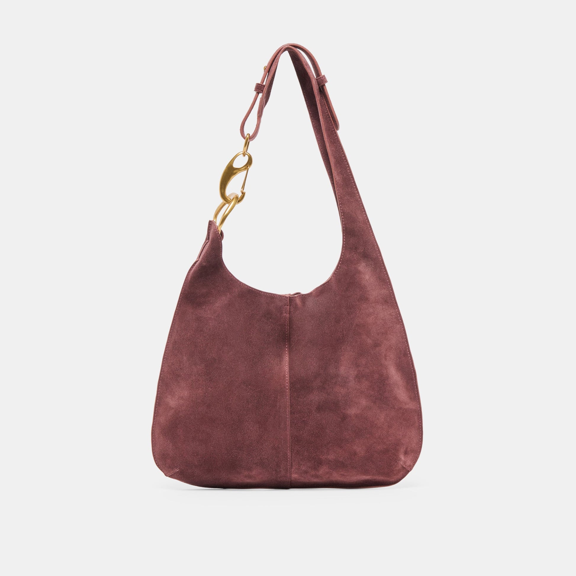 Dolce Vita Johnnie Burgundy Suede Shoulder Bag